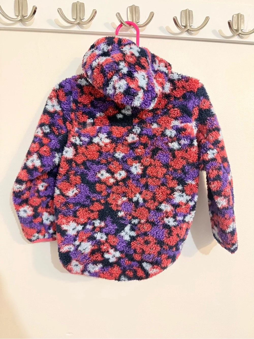 The North Face Kids Sherpa Zip Hoodie - Pink, Purple, Black, White